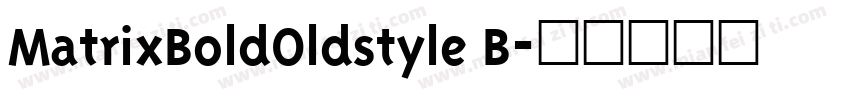 MatrixBoldOldstyle B字体转换